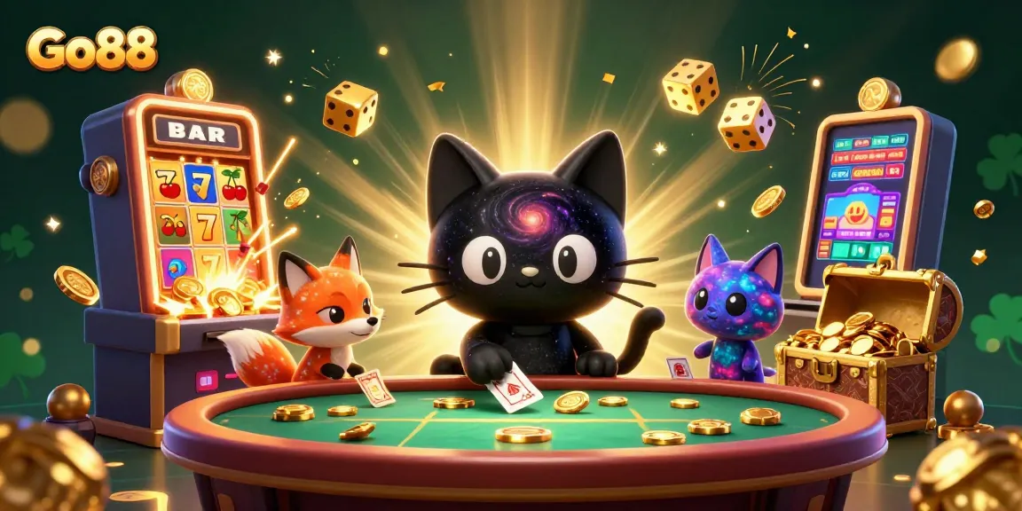 Experience Go88 with immersive gaming excitement at a dynamic casino scene.