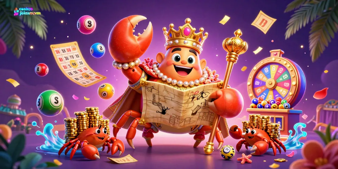Experience the excitement of paypal casinos jokaroom with a golden crab emperor leading a dynamic gaming scene.