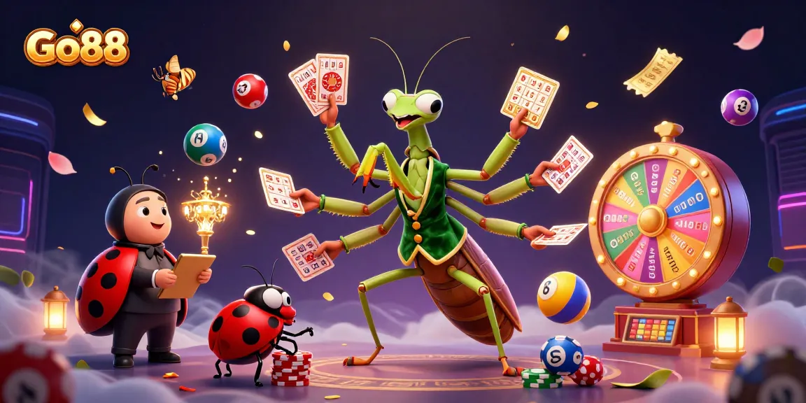 Experience Go88 with thrilling card games and vibrant casino elements in a dynamic 3D scene