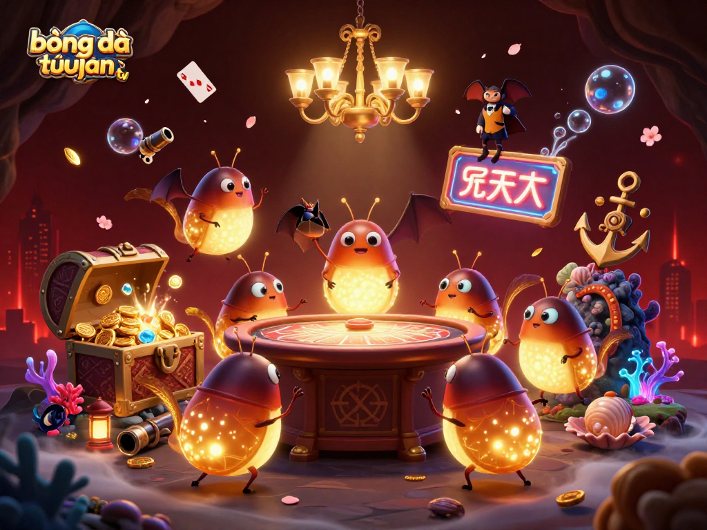 Experience the vibrant atmosphere of bóng đá trực tuyến xoilac tv in this glowing cave casino scene.