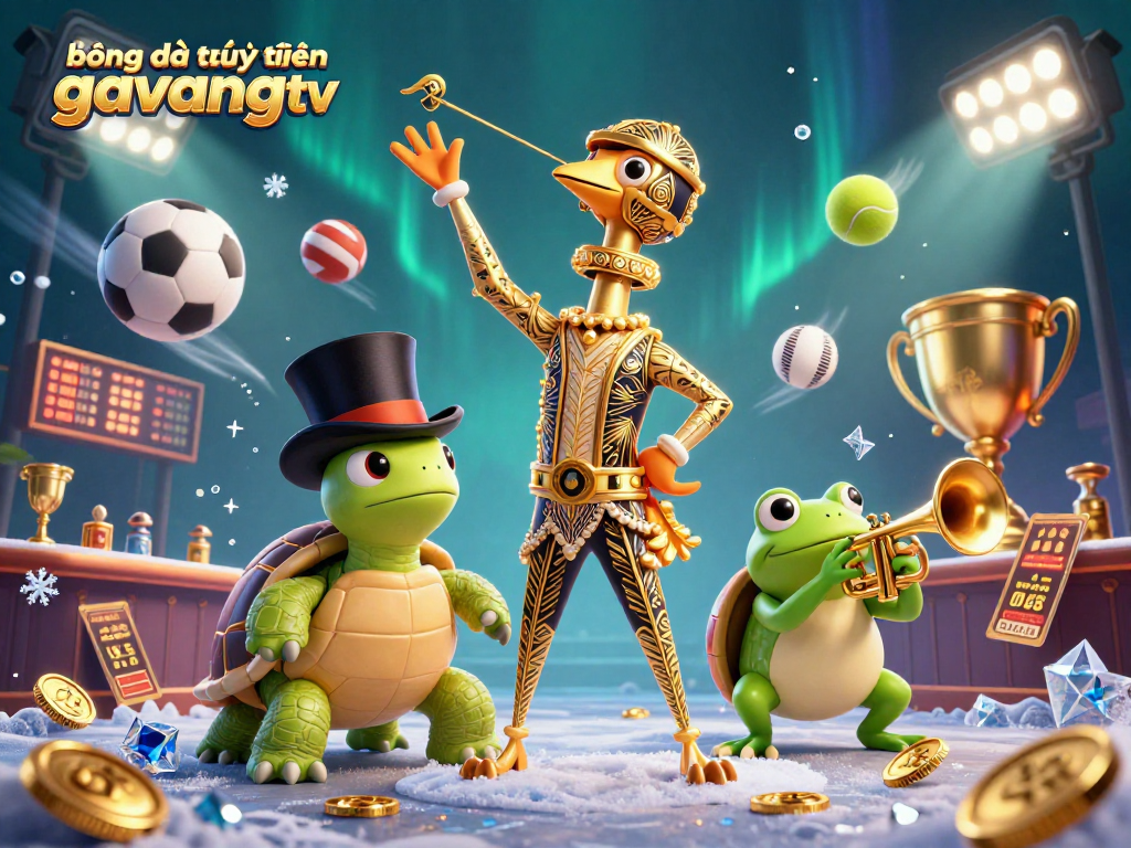 Experience bóng đá trực tuyến gavangtv with dynamic gaming elements and vibrant characters in an exciting scene.
